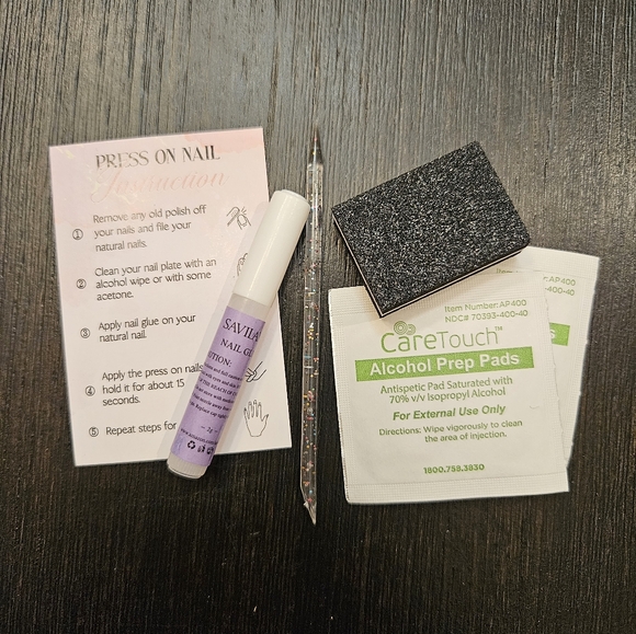 Custom Handcrafted Press On Set -Short Almond - NWOT - Picture 9 of 9